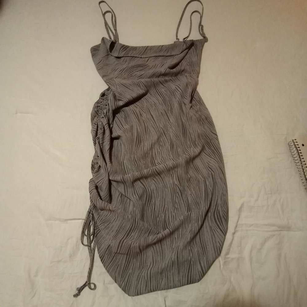 Forever 21 Gray Ruched Dress